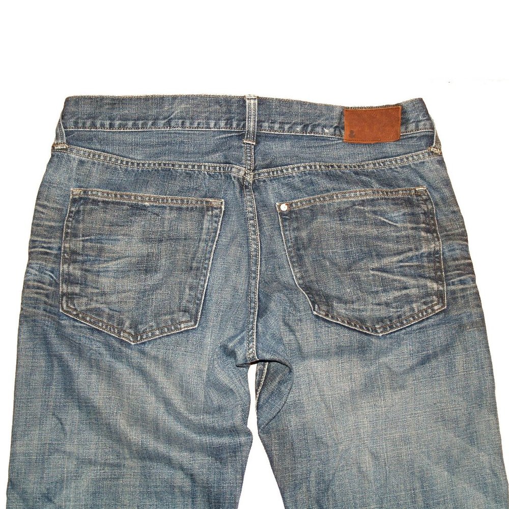 H & M - & ORIGINAL REGULAR WAIST STRAIGHT LEG Blue Jeans Size 34 - Picture 8 of 8